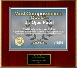 Dr. Patel Most compassionate 2013